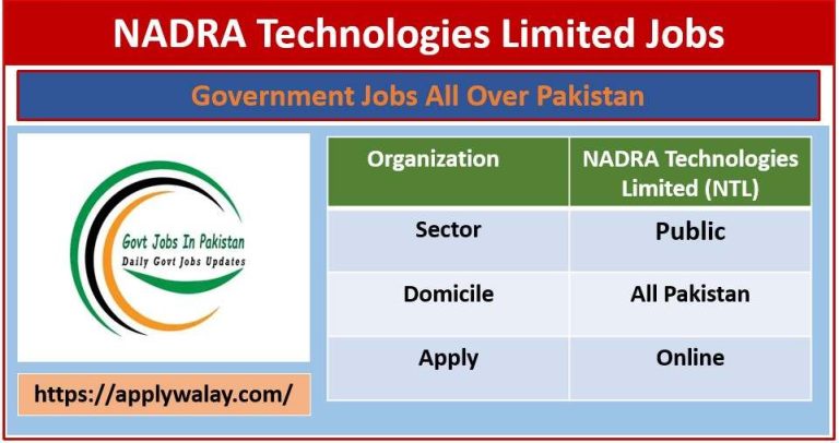 NADRA Technologies Limited Jobs